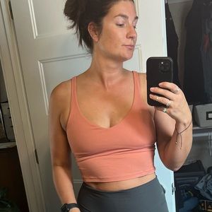 Womens lululemon’s align crop tank built in bra size 12 guc